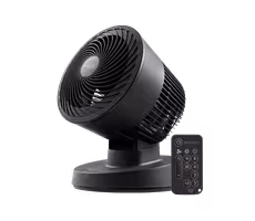IRIS USA WOOZOO Air Circulator Fan with Remote, Black