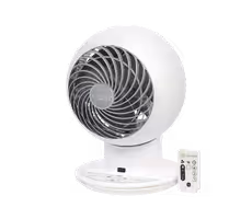 IRIS USA WOOZOO Air Circulator Fan with Remote, White